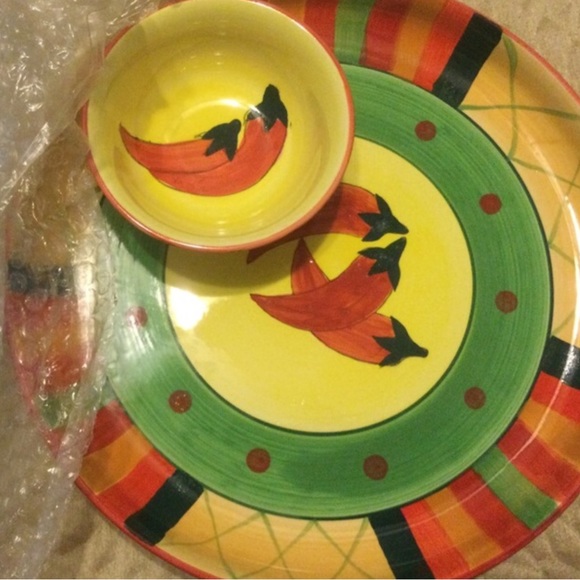 COPY - 🎁Fiesta  chip & dip dish set - Picture 1 of 4